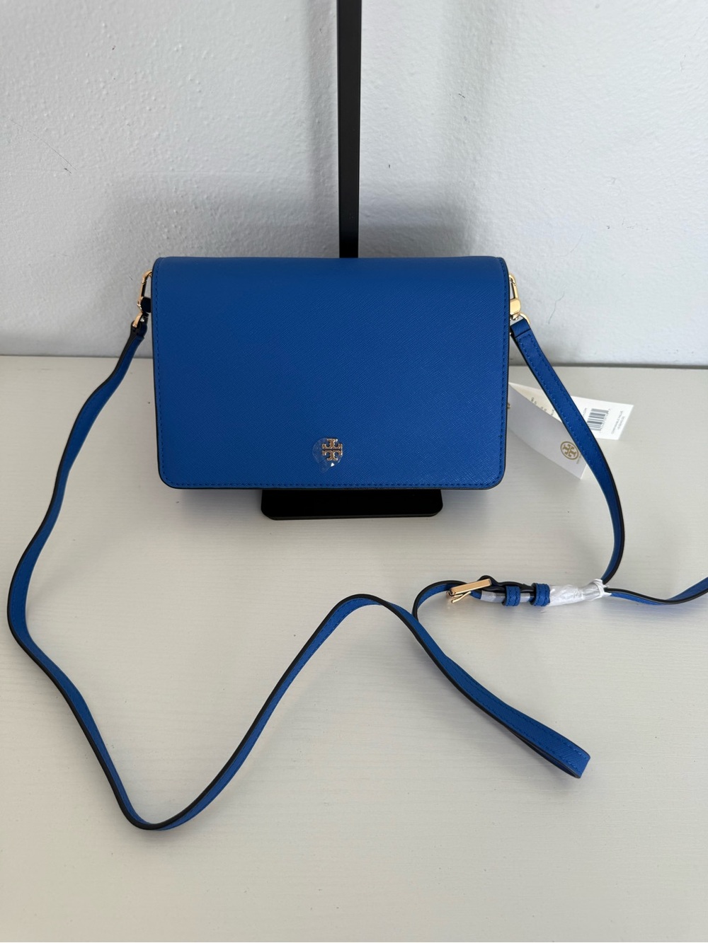 NWT Tory Burch Emerson Combo Crossbody Bondi Blue - Picture 2 of 8